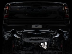 Ram 1500 TRX Performance Exhaust - AWE Tuning - Cat Back, Dual 3” T304L, Resonated H-pipe, 180 Technology® - Diamond Black - 2021